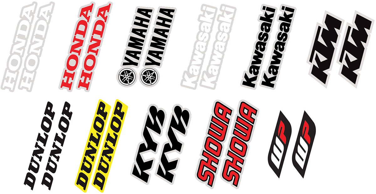 Factory Effex Fork and Swingarm Stickers Black Fits KTM - Click Image to Close