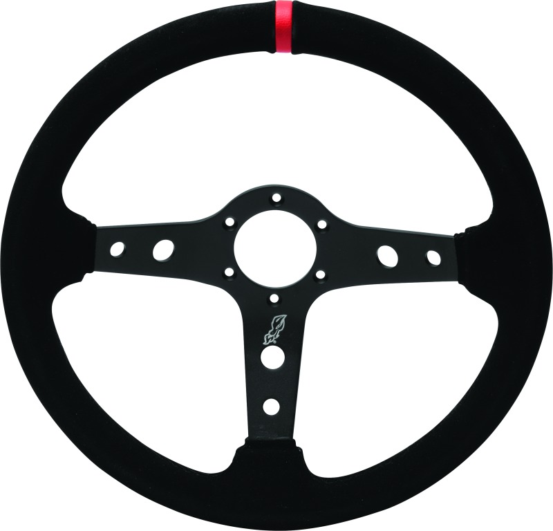 DragonFire Racing Iron Series Shallow Steering Wheel Black - Shallow Iron Series steering wheel by DragonFire Racing - Click Image to Close