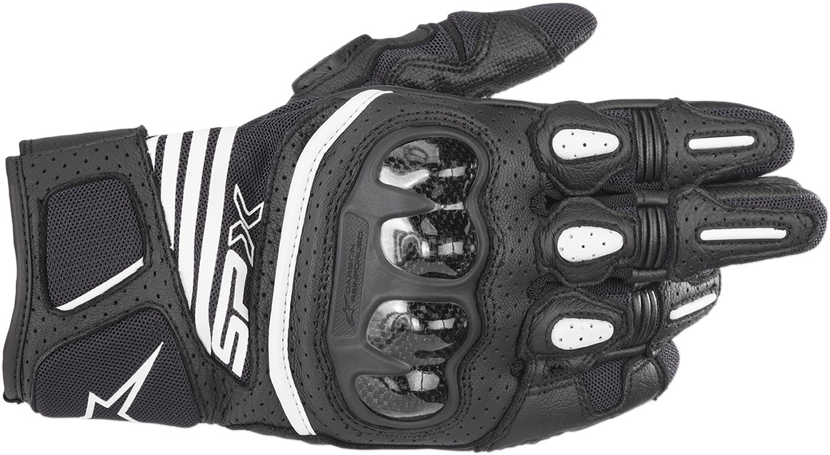 SPX Air Carbon V2 Motorcycle Gloves Black 3X-Large - Click Image to Close