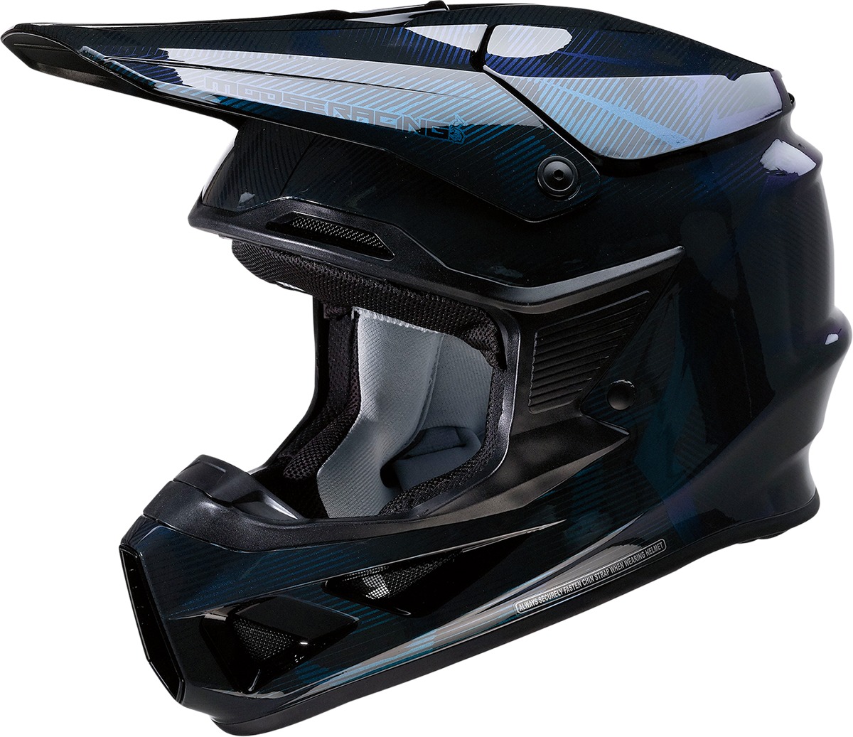 F.I. Agroid Camo Iridescent Blue MIPS Helmet MD - Click Image to Close