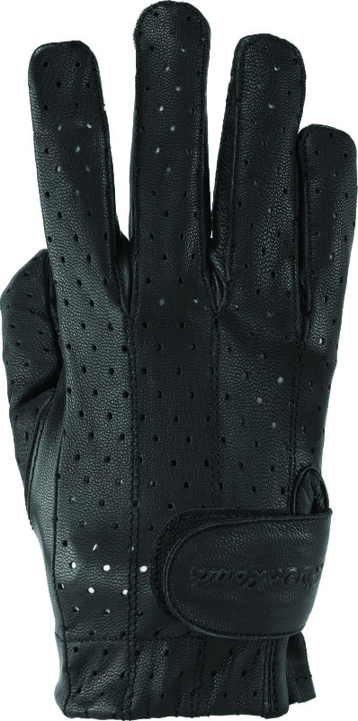 Kuryakyn Tucson Perforated Gloves Black Women's Large - Women's perforated leather gloves in black, large - Click Image to Close