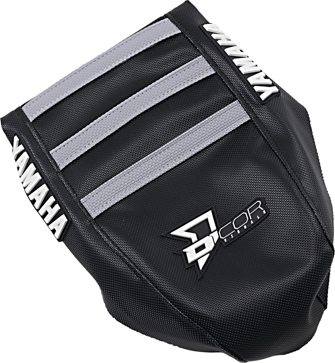 D'Cor Black Seat Cover w/ Grey Ribs Fits 02-20 YZ125 YZ250 - Click Image to Close