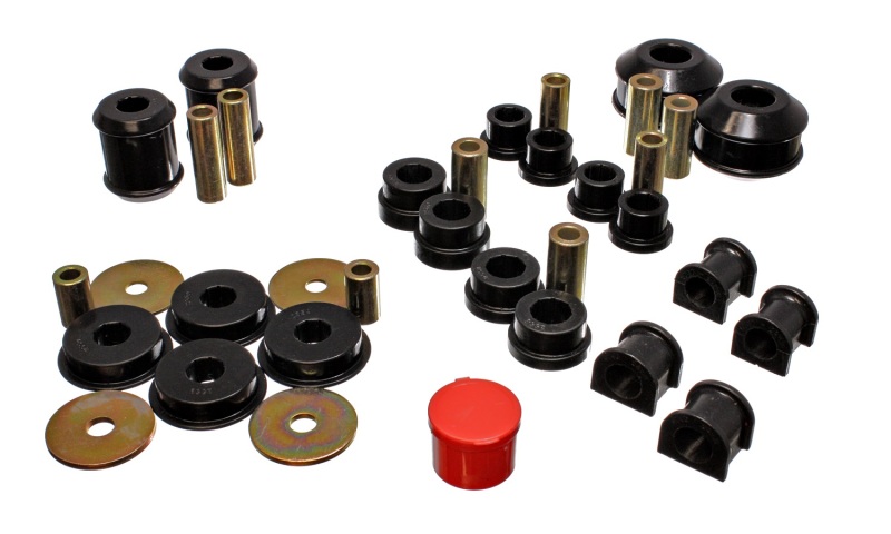 Energy Suspension Hyper-Flex Master Bushing Set Black Fits 03-05 Lancer EVO 8 - Click Image to Close