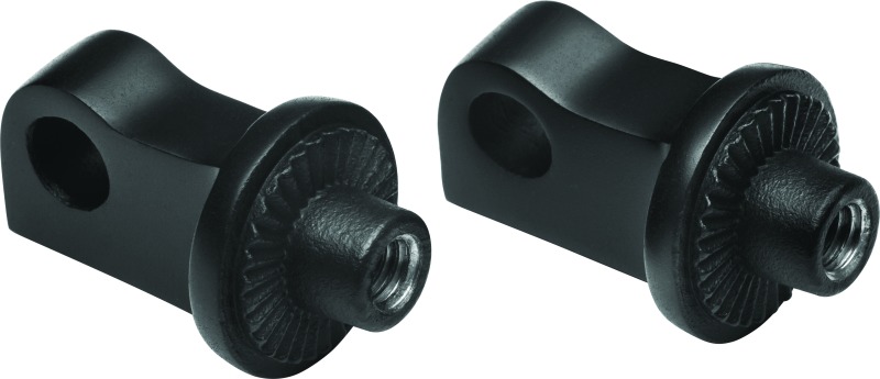Kuryakyn Splined Peg Adapter XL Satin Black (Pair) - Click Image to Close