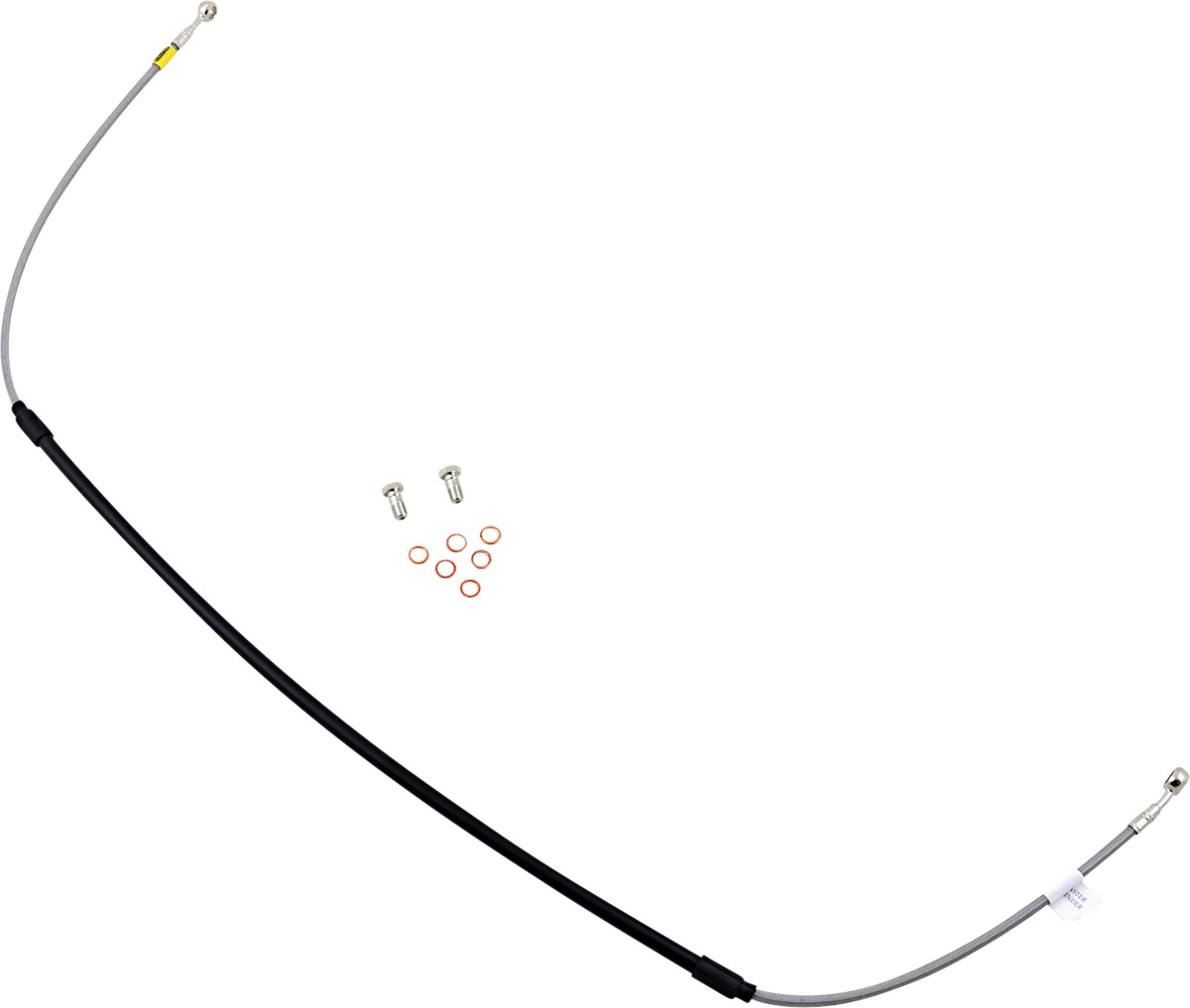 Stainless Steel Front Offroad Single Brake Line - For 02-06 640 Adventure - Click Image to Close