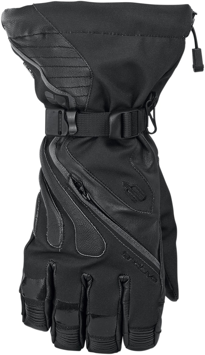 Meridian Snow Gloves Black Large - Click Image to Close