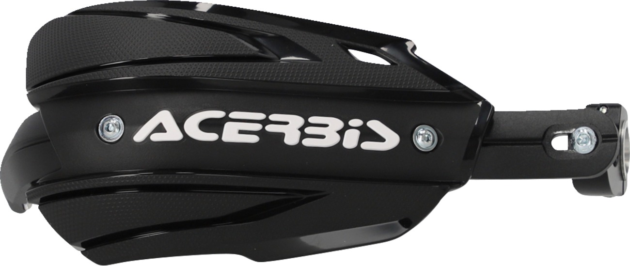 Acerbis Endurance-X Handguards Black/White Universal Pair - Durable closed handguards for 7/8-1 in handlebars - Click Image to Close