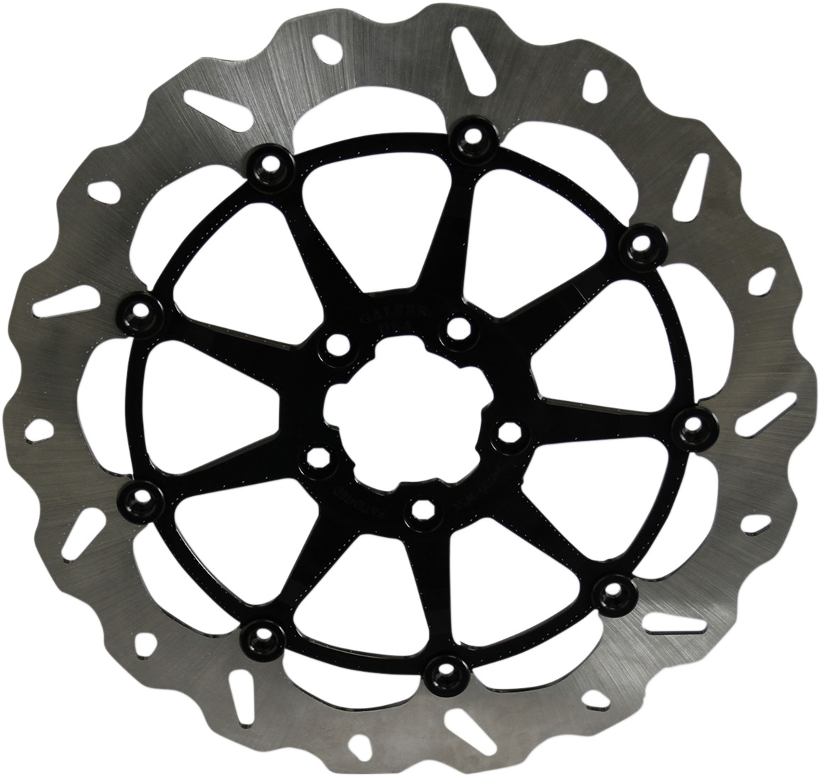 Wave Floating Brake Rotor - Black - Click Image to Close