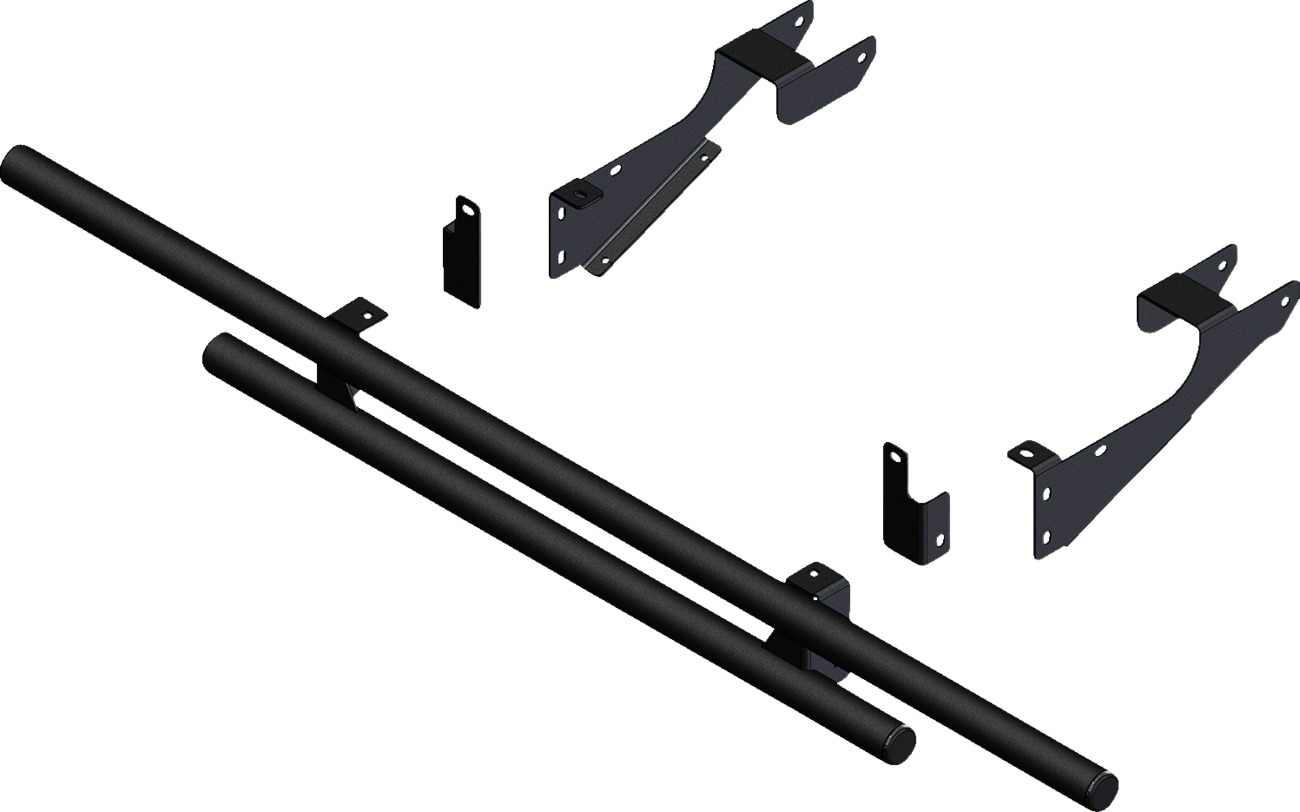 KFI Rear Bumper Black Steel For Polaris Ranger Crew 570 Full-Size - Steel rear bumper for Polaris Ranger Crew 570 Full-Size - Click Image to Close