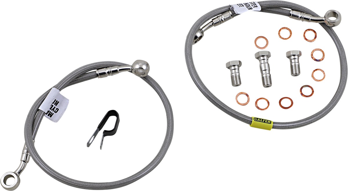 Stainless Steel Front Brake Line Kit - 2 Lines - For 00-06 Honda RC51 - Click Image to Close
