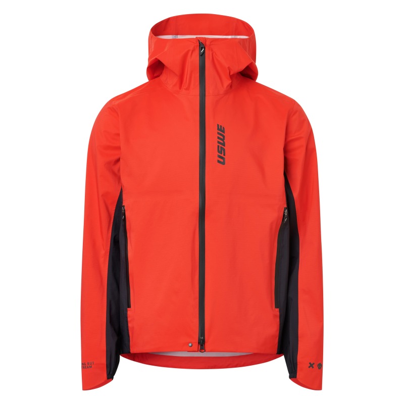 USWE Waterproof MTB Jacket Flame Red Large - Waterproof MTB jacket, Flame Red, size Large - Click Image to Close