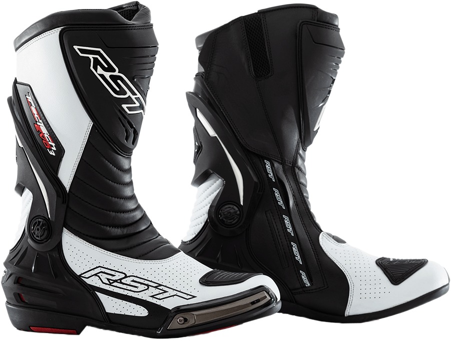 RST Tractech EVO III Sport CE Boot White Size 8 - Click Image to Close