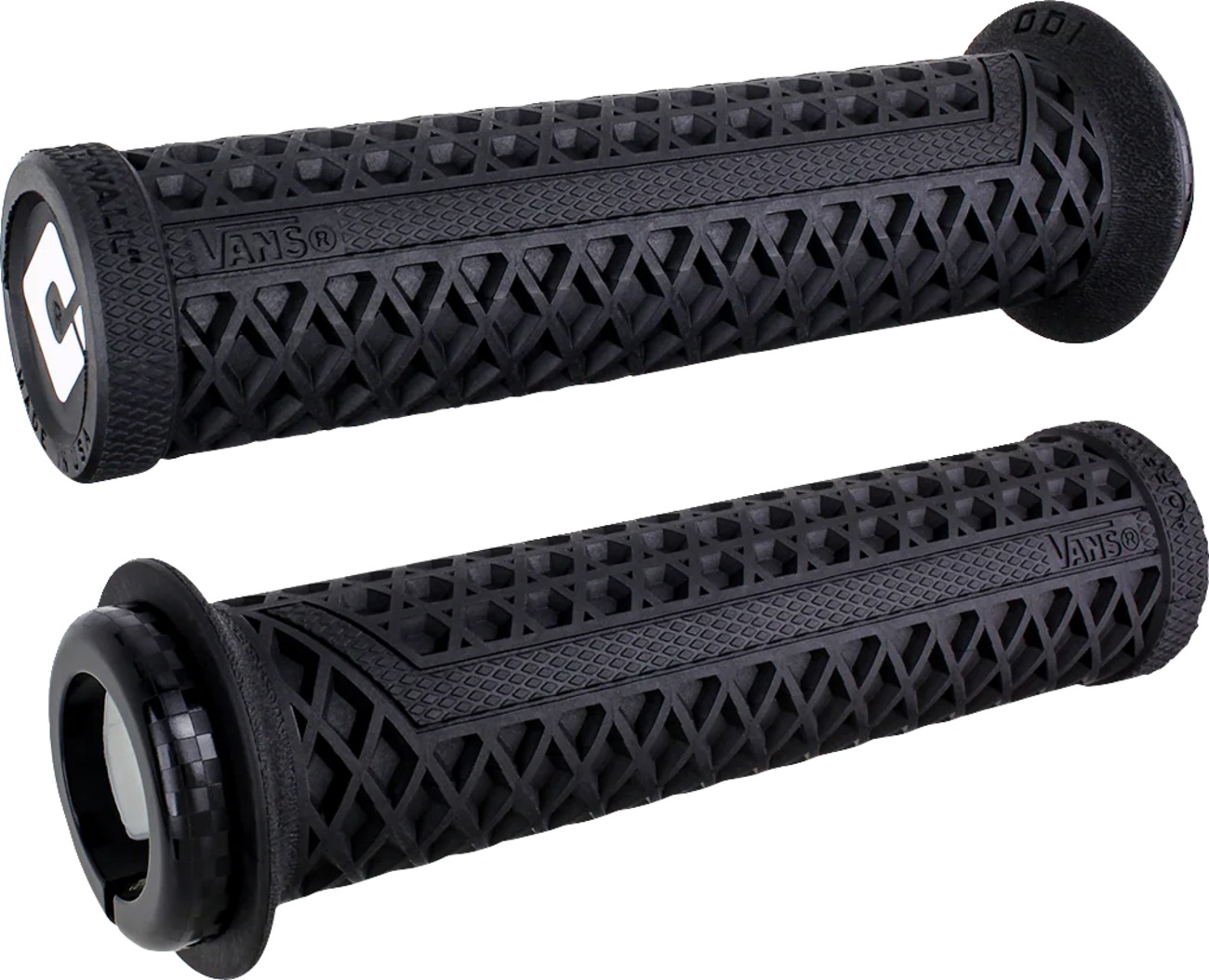 ODI Vans V2.1 Lock-On Grips Black 135mm Universal - Black lock-on grips, 135mm, universal fit - Click Image to Close