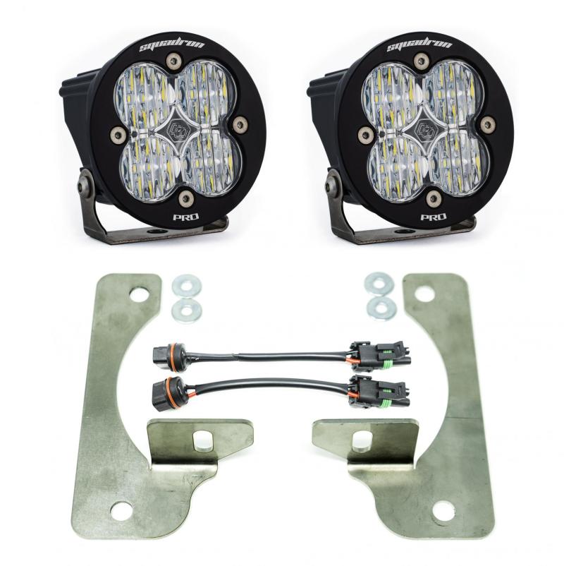 Baja Designs Squadron R Pro Fog Pocket Kit Fits 2018 Wrangler JL Rubicon - Click Image to Close