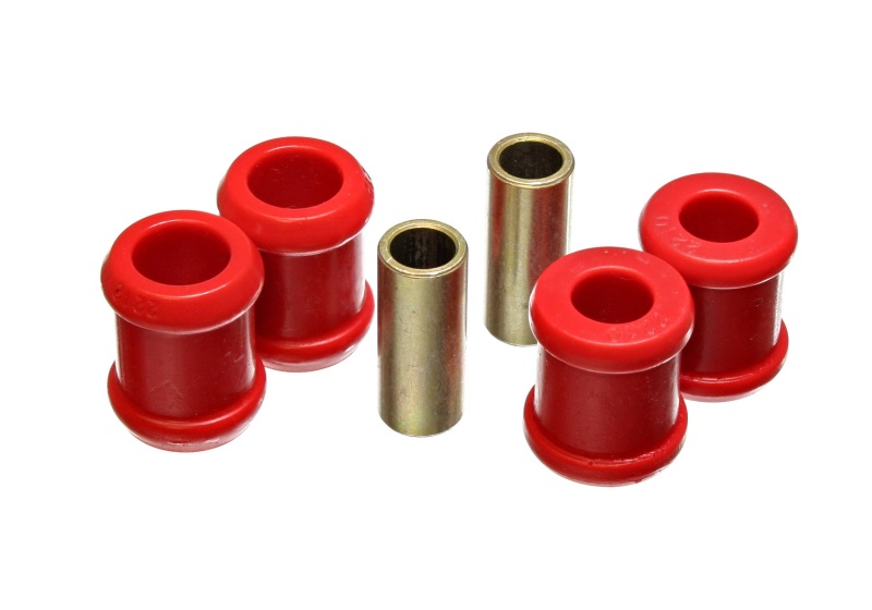 Red Rear Shock Bushing Set Fits 88-98 GM Silverado 1/2 Ton C-10/C1500 2WD - Click Image to Close