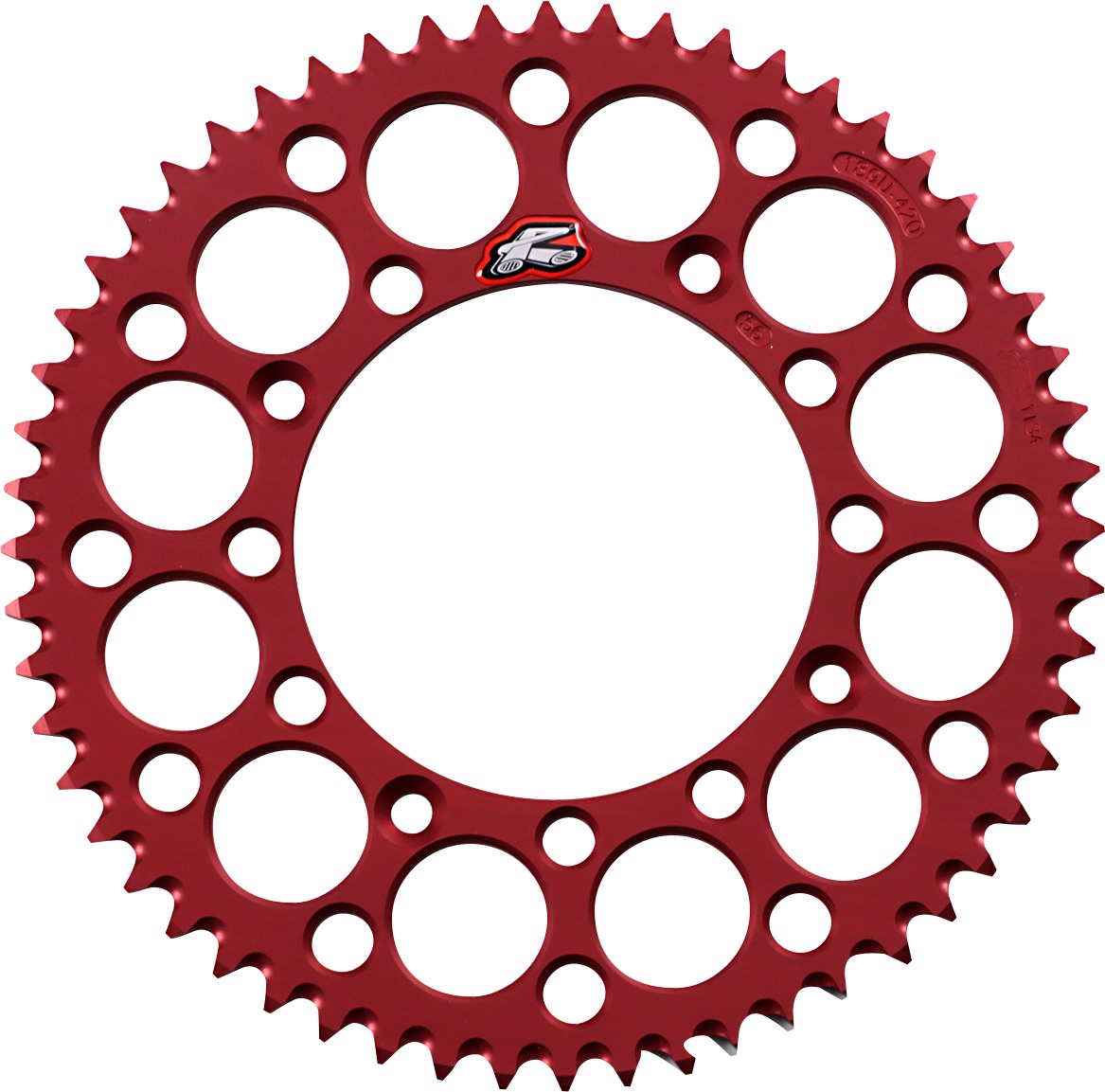 Rear Sprocket Grooved - Red 420-56 Teeth - For 03-07 Honda CR 85RB/ 07-09/12-14 CRF 150RB - Click Image to Close