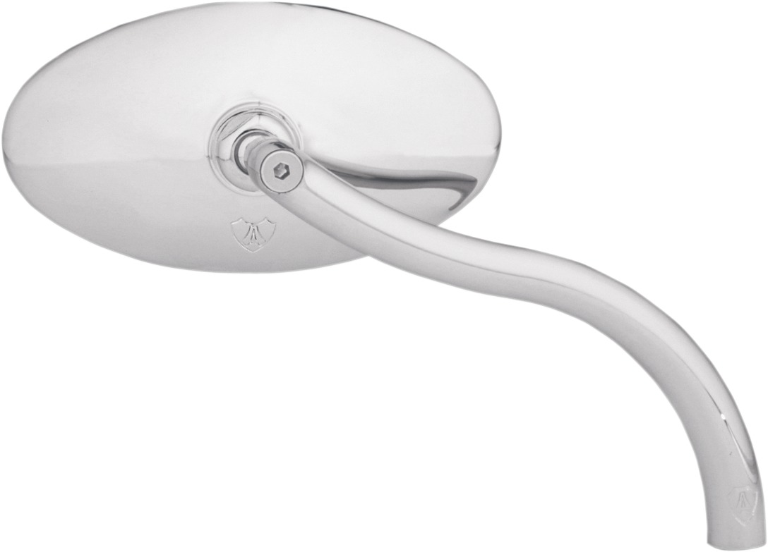 Arlen Ness Cateye Die-Cast Chrome Mirrors Softbend Smth for V-Twins - Click Image to Close