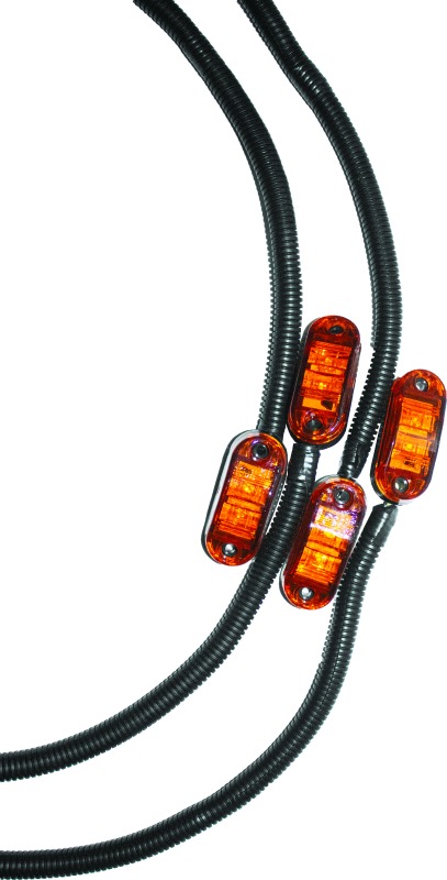 DragonFire Racing Turn Signal Kit Universal 4 Light Black - Universal 4-light turn signal kit by DragonFire Racing - Click Image to Close