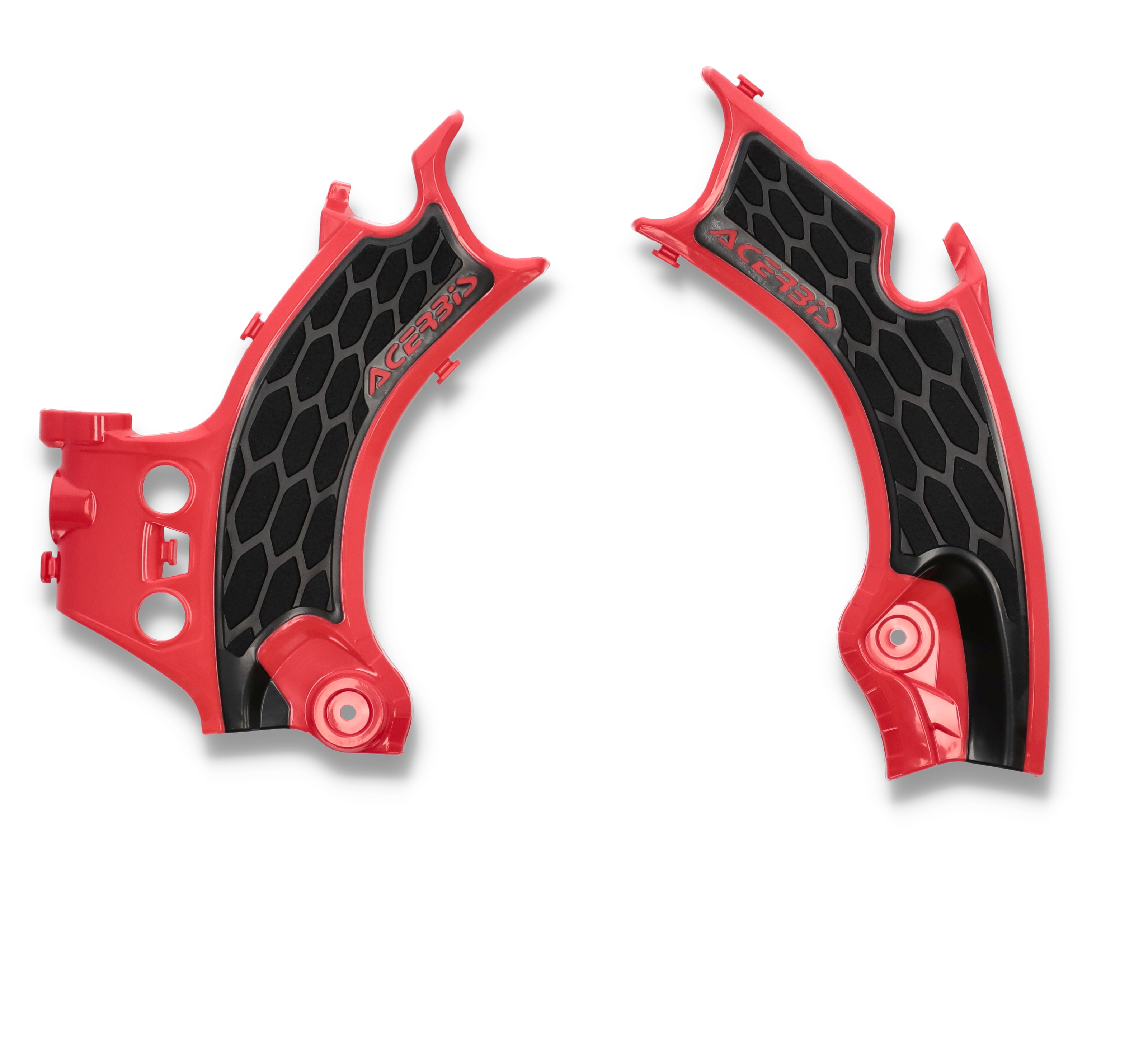 Acerbis X-Grip Frame Guard Red/Black For 21-24 CRF250R/250RX/450R - Frame protector for 21-24 Honda CRF250R/250RX/450R - Click Image to Close