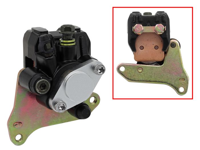 Bronco Rear Brake Caliper with Pads AT-05A18 - For 99-04 TRX400EX & 87-92 TRX250X - Click Image to Close