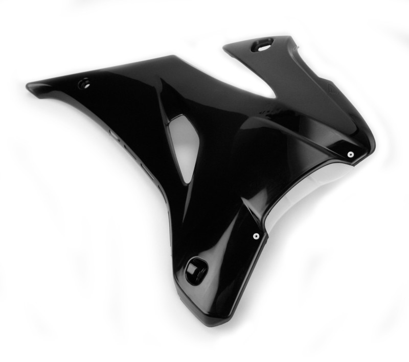 Black Powerflow Radiator Shrouds Fits 06-09 Yamaha YZ250F/450F - Click Image to Close
