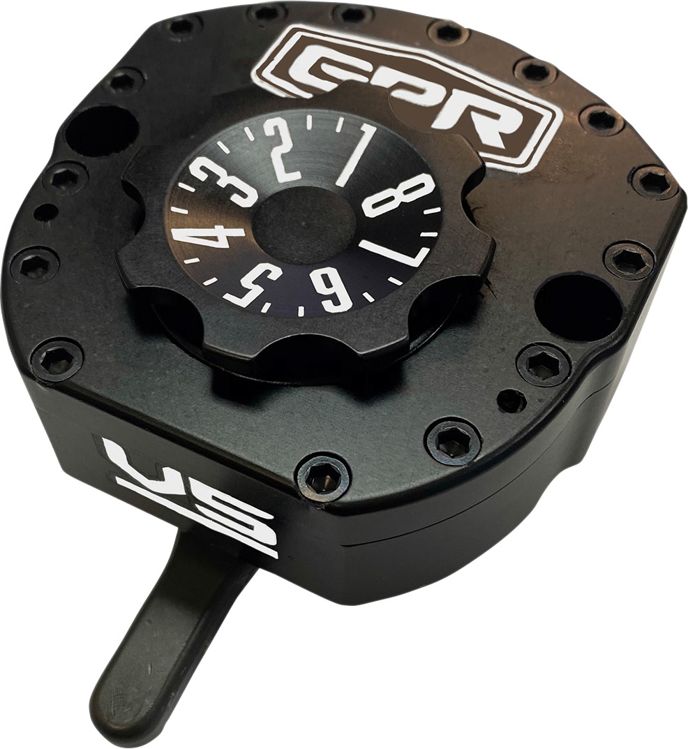 Black V5 Steering Damper - For 02-03 Yamaha R1 - Click Image to Close
