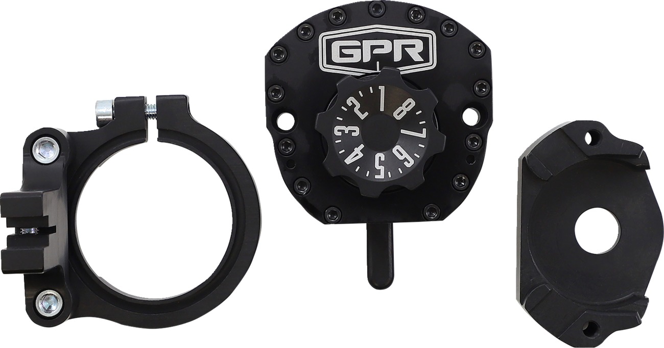 GPR Black V5 Steering Damper Anodized Fits 13-17 Kawasaki Ninja 300 - Click Image to Close