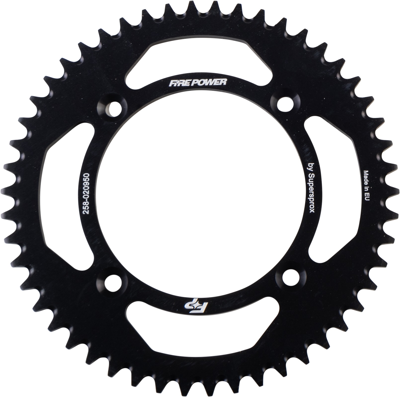 Fire Power Aluminum Rear Sprocket 50 Tooth Black For Honda CR80R/85R/150R - Click Image to Close