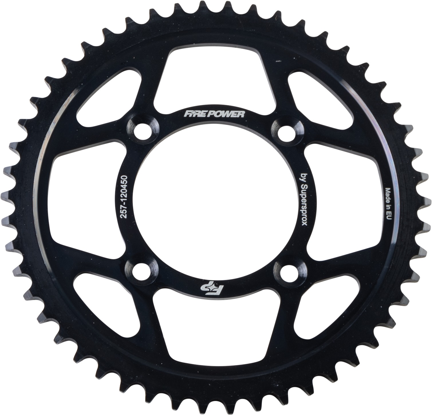 Fire Power Rear Steel Sprocket 50T Black For Honda CRF125F/FB, XR100R, CRF100F - Click Image to Close