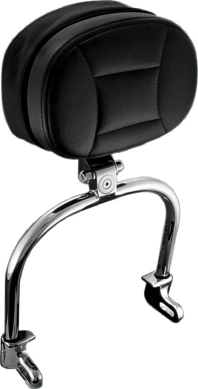 Kuryakyn Driver Backrest Chrome For Most Softail Models - Adjustable chrome backrest For Most Softail Models - Click Image to Close