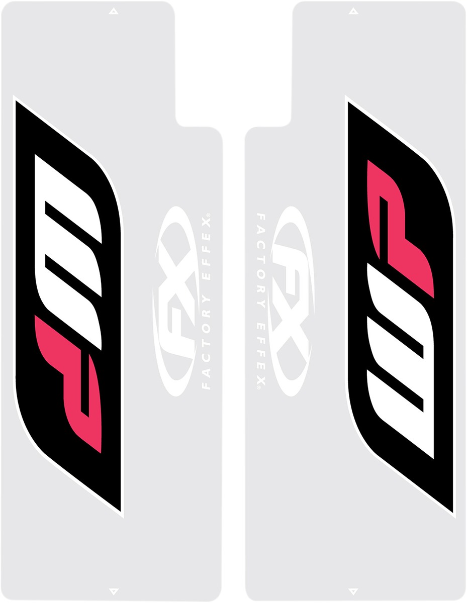 Factory Effex EVO Upper Fork Graphics Clear WP Kit Fits 2015 Models - Click Image to Close