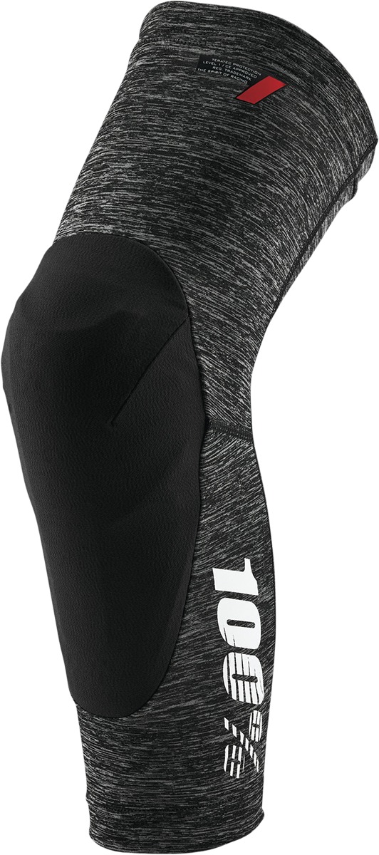 100% Teratec Knee Guards Gray Medium Unisex - Slip-on bicycle knee guards, Gray, size M - Click Image to Close