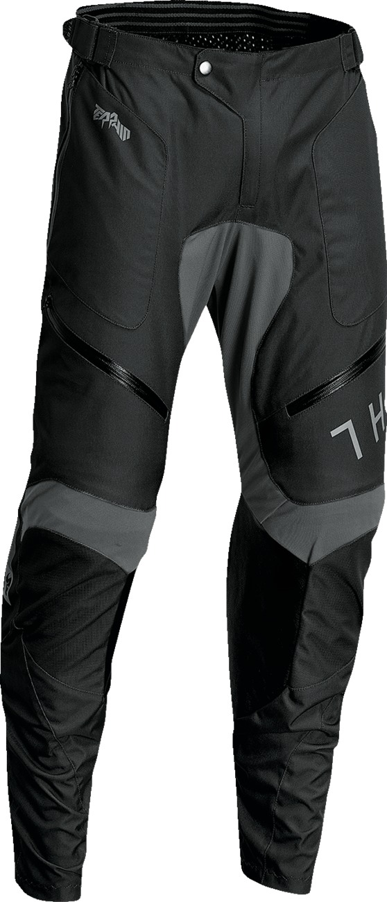 Thor Terrain In-the-Boot Pants Charcoal Gray Black Mens Size 32 - Click Image to Close