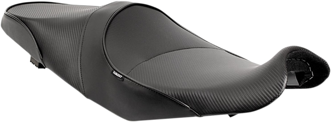 Sargent World Sport Low 2-Up Seat CarbonFX Vinyl Black Fits Concours - Click Image to Close