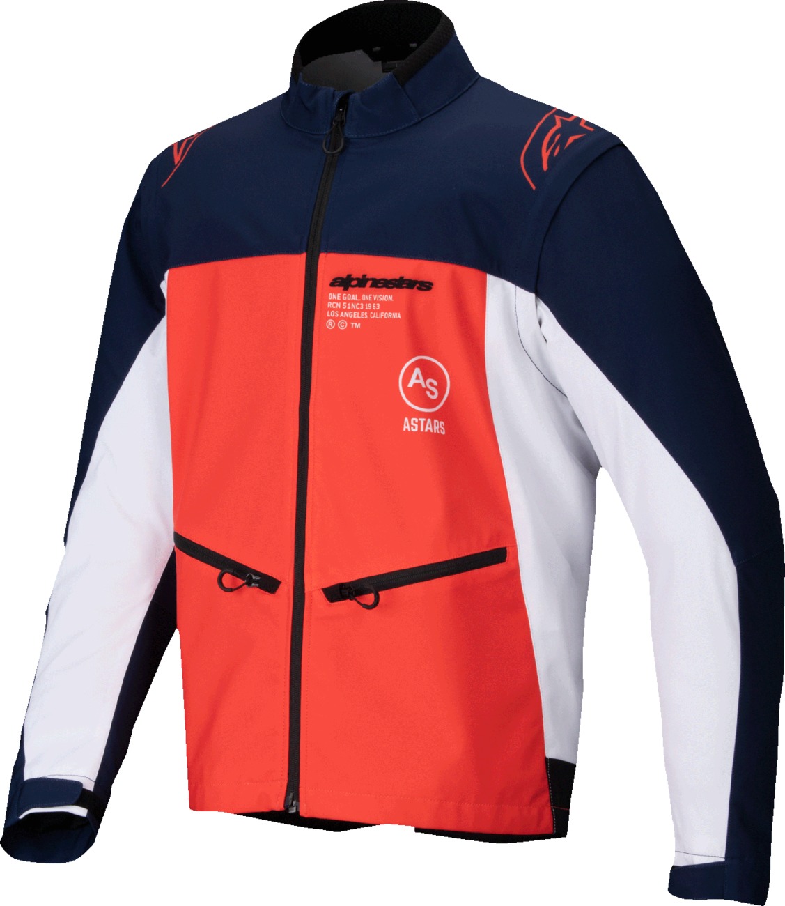 Alpinestars Lite-Dura Softshell Jacket Navy/Orange XL Men's - Softshell casual jacket for men in XL size - Click Image to Close