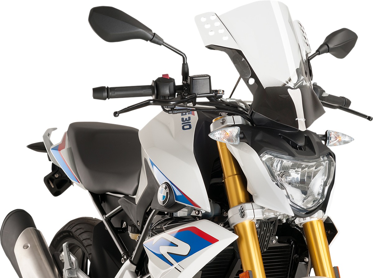 Rafale Universal Clear Windscreen - for Naked Bikes - Click Image to Close