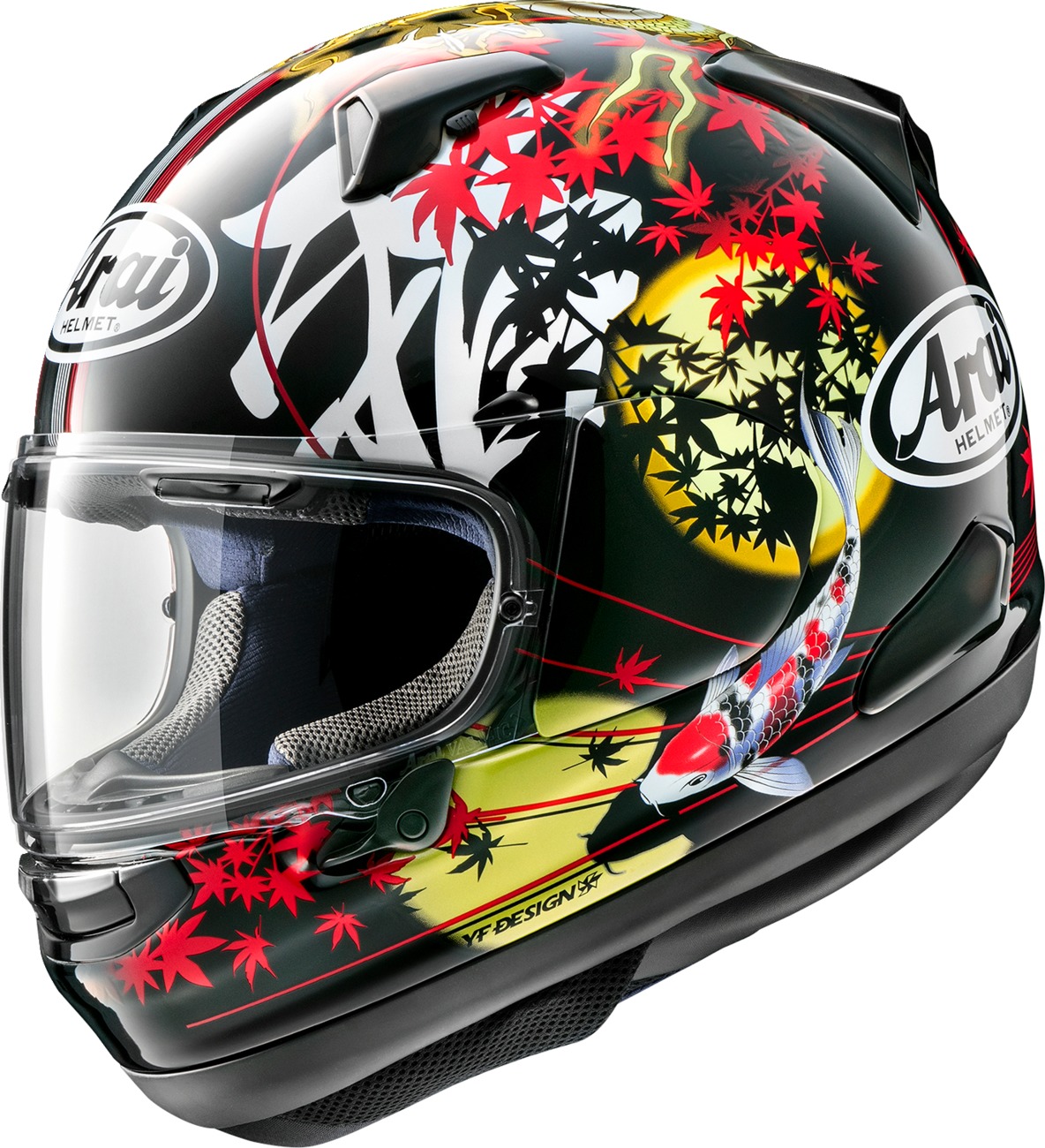 Arai Signet-X Oriental 2 Helmet XS Multi Gloss - Full-face helmet with Oriental 2 graphic. - Click Image to Close