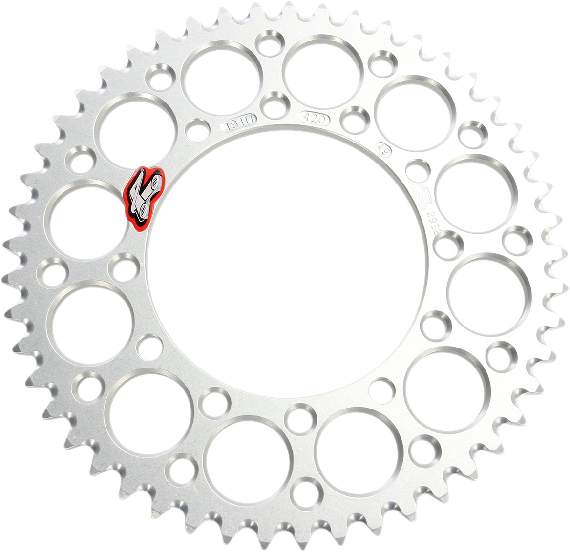Renthal Ultralight Rear Sprocket 420-49T Silver Fits 88-97 Kawasaki KX80 - Click Image to Close