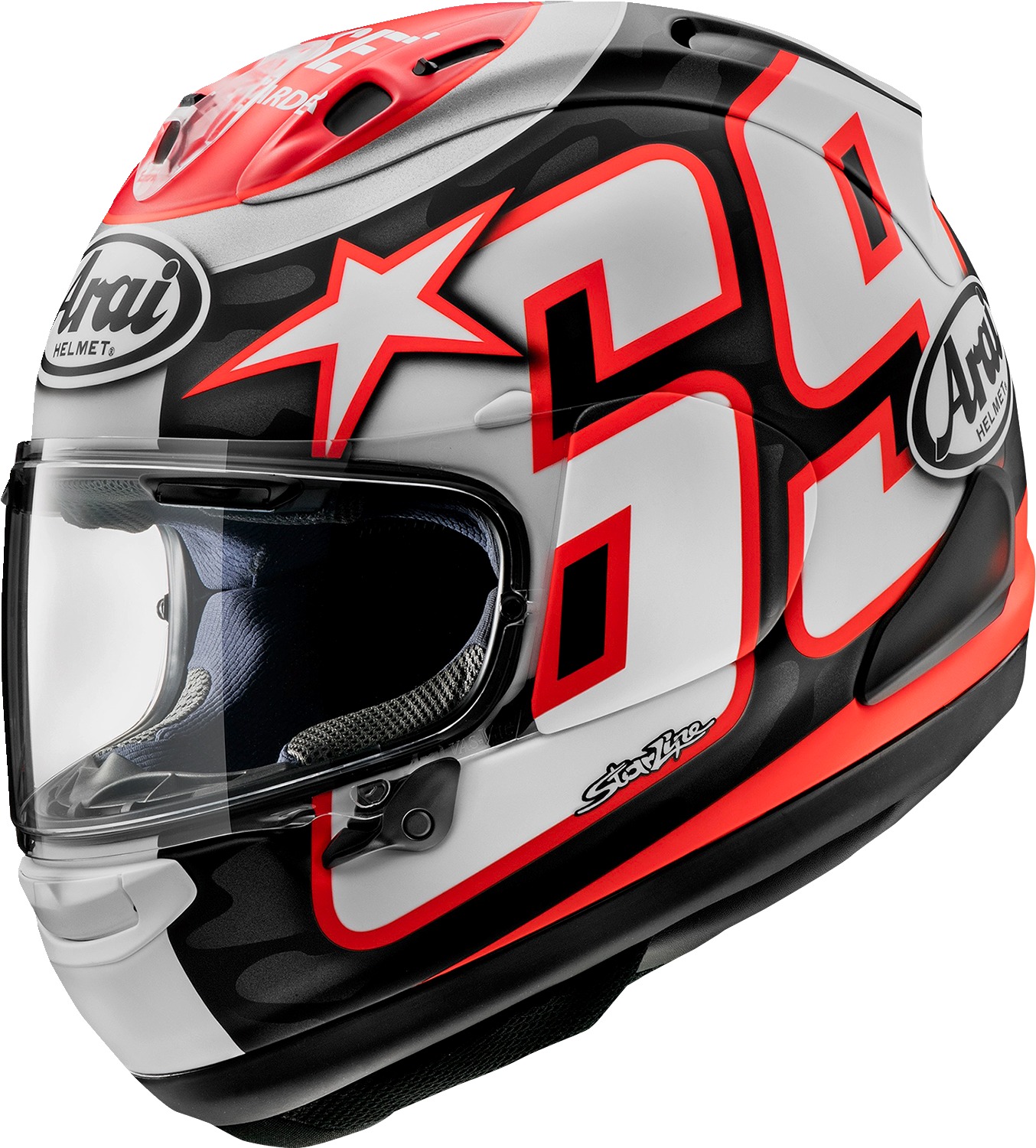 Arai Corsair-X Nicky Reset Helmet Frost XS - Premium full-face helmet with Nicky Reset graphic - Click Image to Close