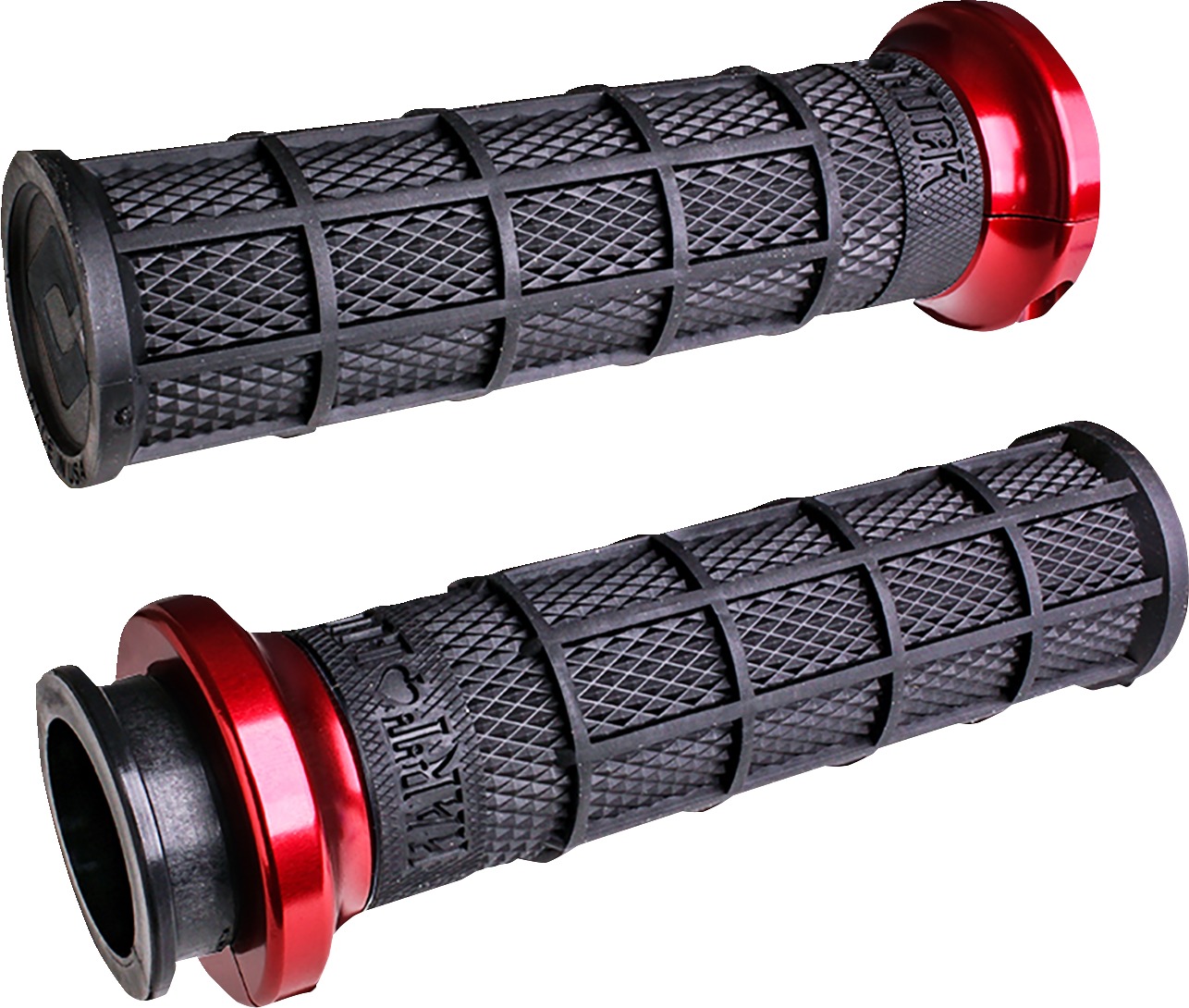 ODI Hart-Luck Lock-On Grips Black/Red For Indian Touring Models - Lock-on grips for Indian touring models - Click Image to Close