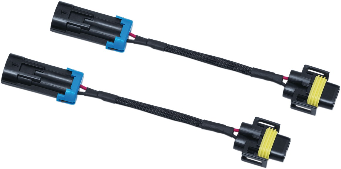Kuryakyn Black Passing Lamp Adapters Fits Indian Models - Click Image to Close