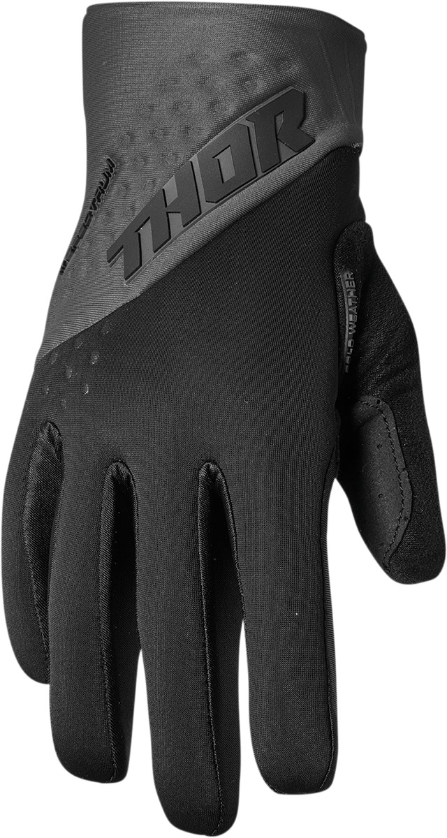 THOR Spectrum Cold Weather Gloves XS Charcoal/Black Men's - Cold weather riding gloves for off-road & ATV - Click Image to Close