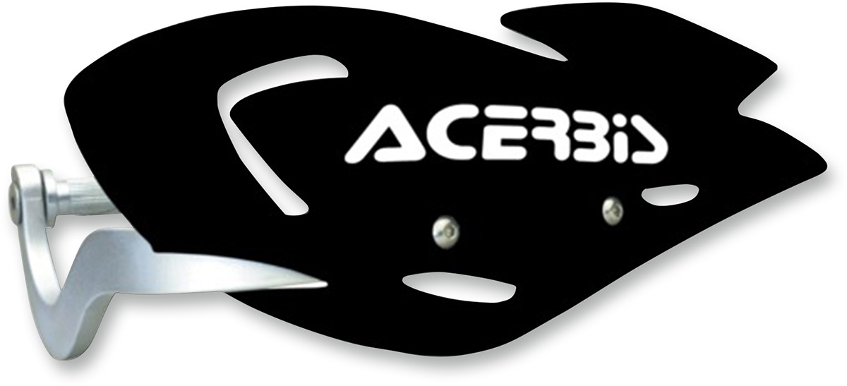 Acerbis Uniko ATV Handguards Black Flat Pair - Universal ATV handguards, black, pair - Click Image to Close
