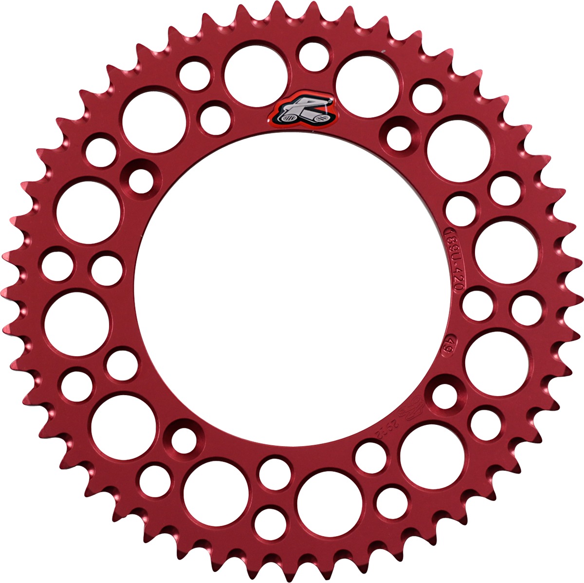 Renthal Ultralight Rear Sprocket 49T Red Fits 86-02 Honda CR80 - Click Image to Close