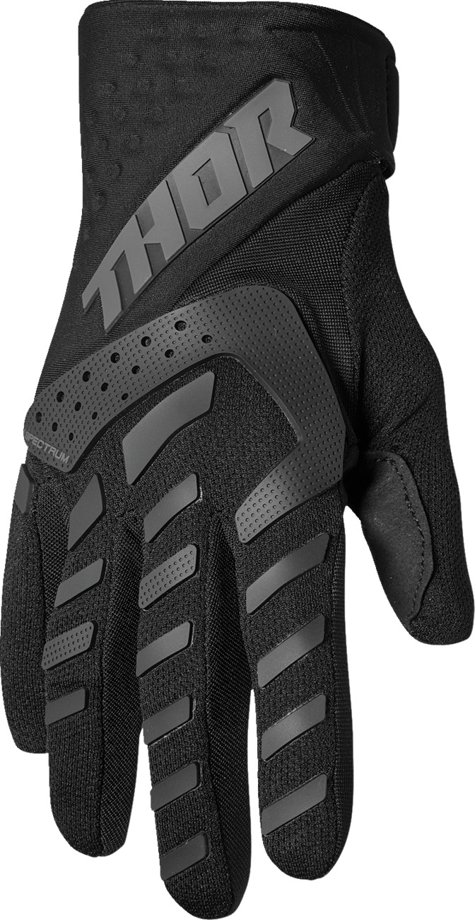 Thor Youth Spectrum Gloves XS Black - Durable and flexible youth gloves - Click Image to Close
