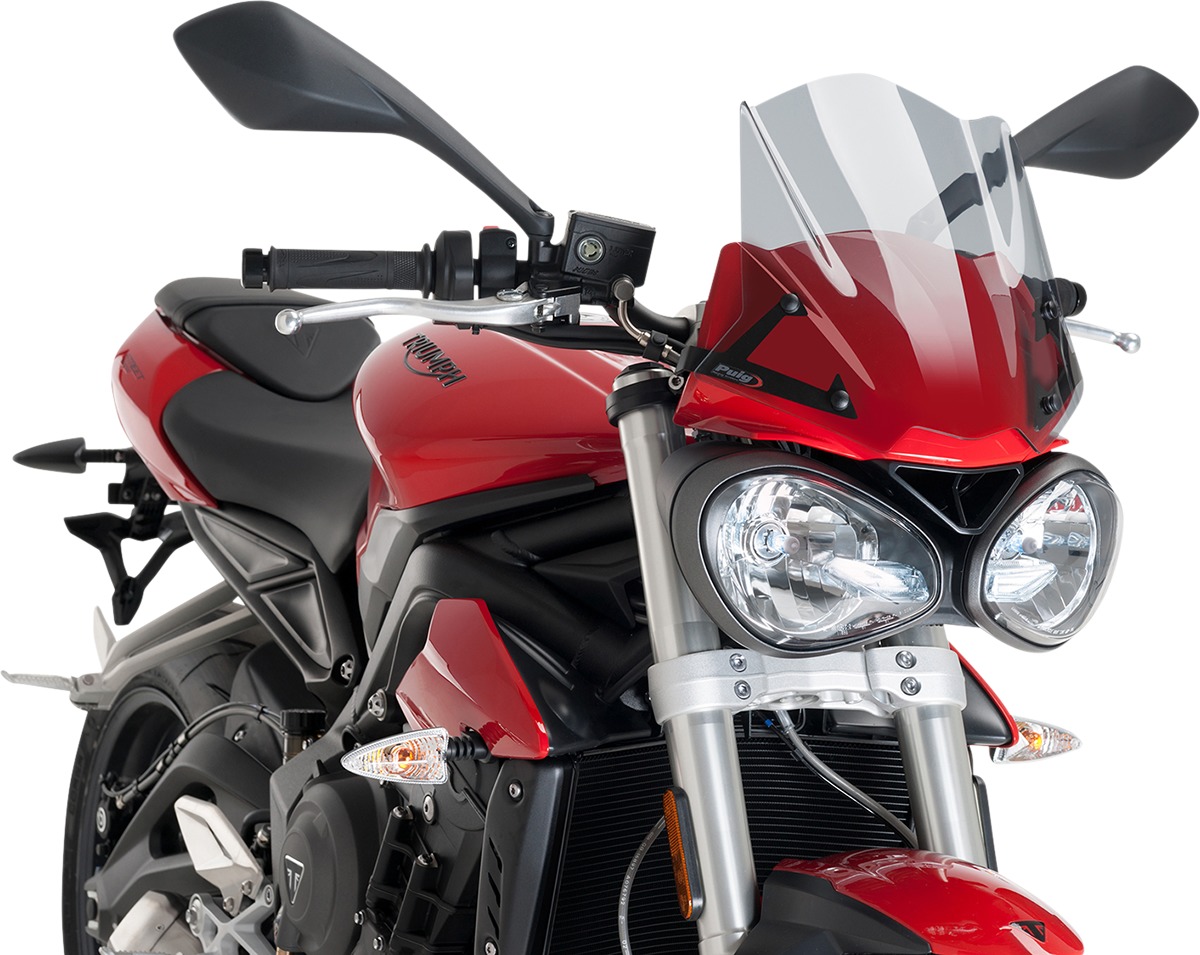 Puig Naked New Gen Sport Windscreen Smoke For 16-21 Triumph Speed Triple/S - Click Image to Close