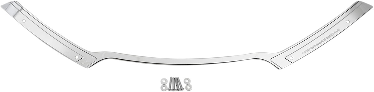 Performance Machine Scallop Windscreen Trim Chrome For 11-23 HD Road Glide - Click Image to Close