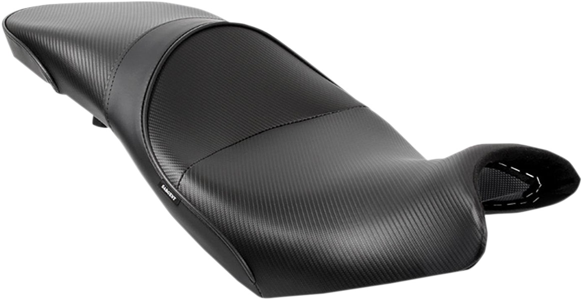 Sargent World Sport 2-Up Low Seat CarbonFX Black Fits Versys 650 - Click Image to Close