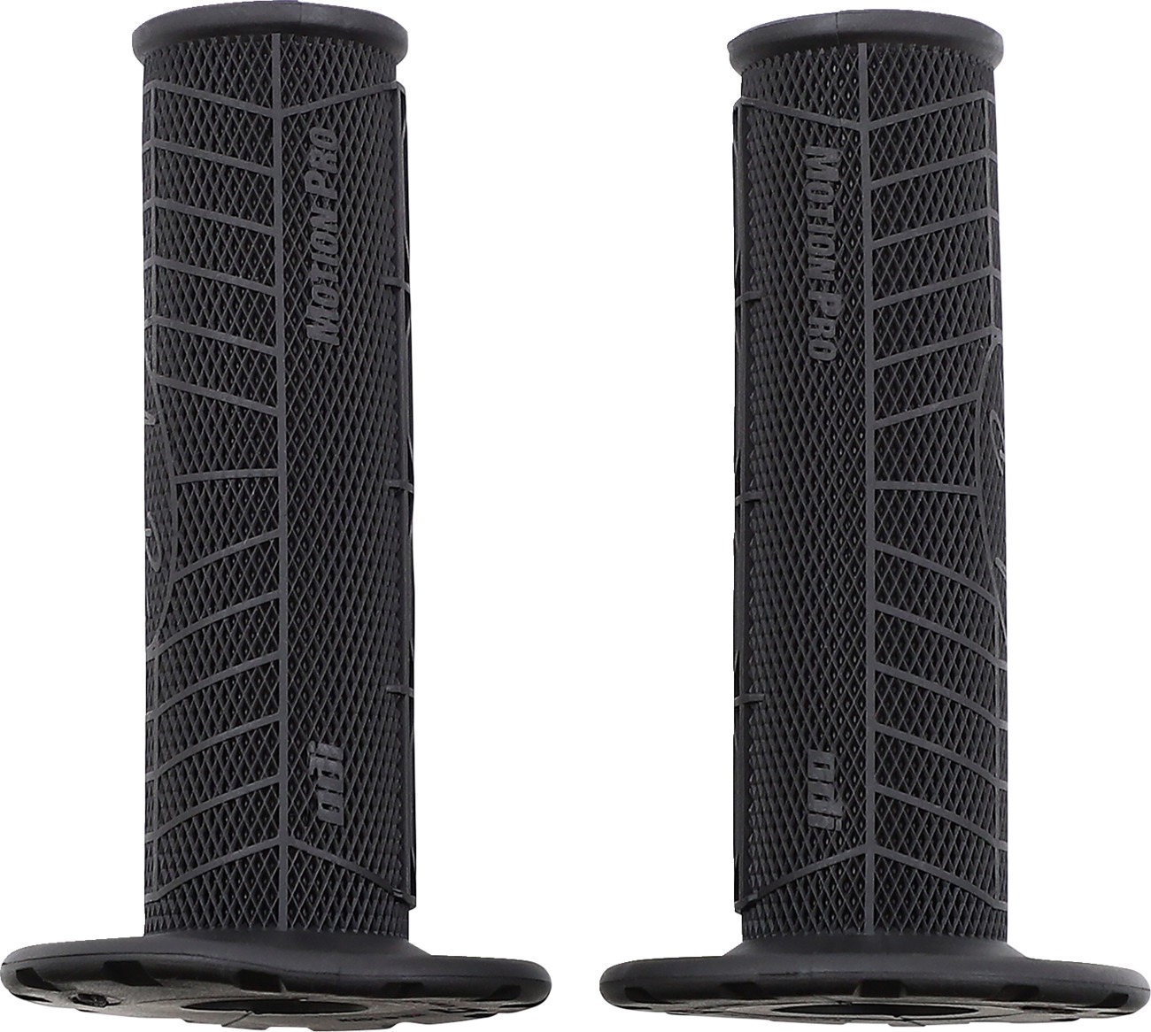 ODI DirtControl II Slip-On Grips Black Pair Universal 7/8in Bars - Universal fit for 7/8in handlebars, color Black - Click Image to Close
