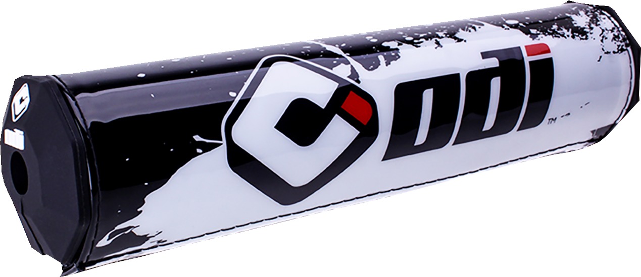 ODI SX8 Handlebar Pad White Black 245mm - Oversized handlebar pad, White/Black, 245mm - Click Image to Close